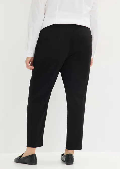 Pantaloni con elastico in vita e piega cucita, bonprix