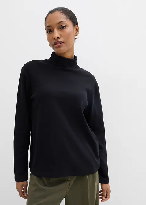 Maglia dolcevita in puro cotone biologico, bonprix