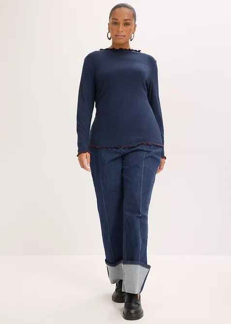 Maglia a coste a maniche lunghe, bonprix