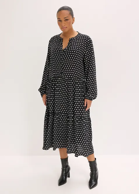 Abito midi in viscosa fluente, bonprix