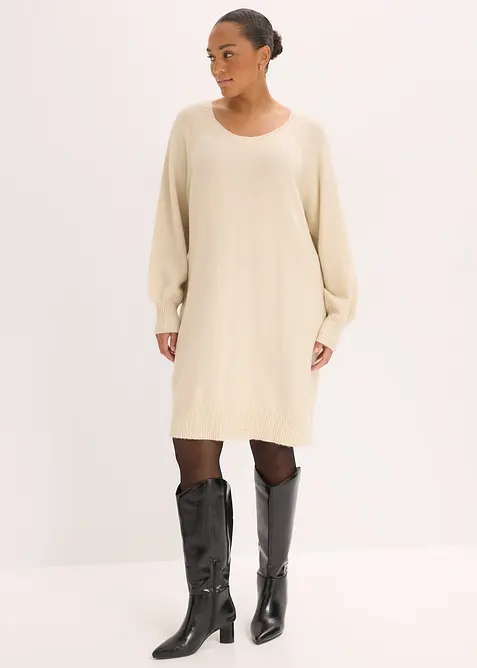 Abito corto in maglia, bonprix