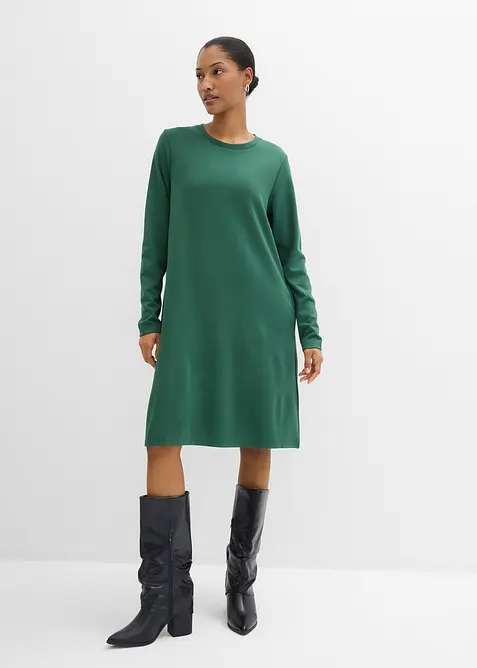 Abito svasato in maglina di misto viscosa, bonprix