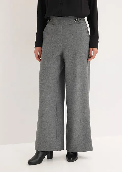 Pantaloni in jersey con traversina decorativa, bonprix