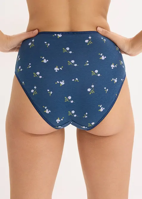 Slip alto con cotone morbido (pacco da 5), bonprix