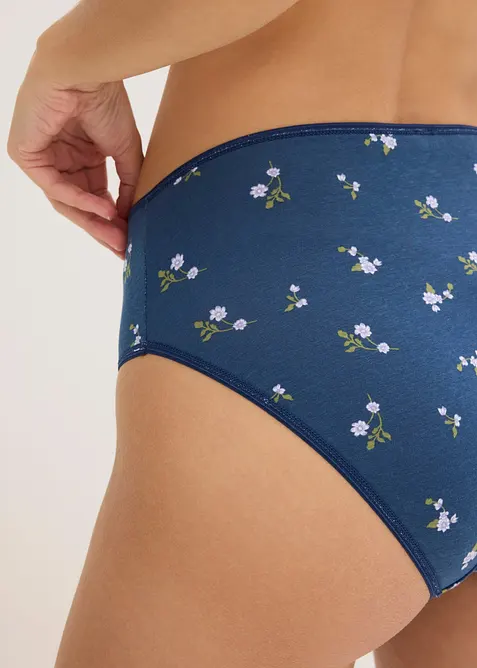 Slip alto con cotone morbido (pacco da 5), bonprix