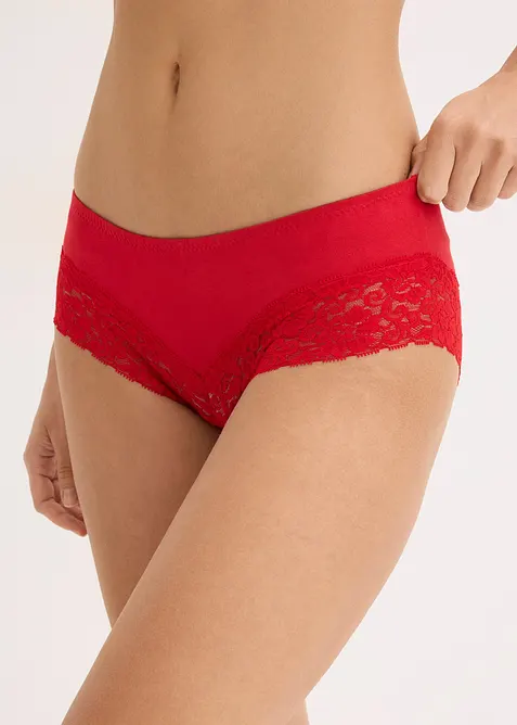 Panty con pizzo (pacco da 4), bonprix