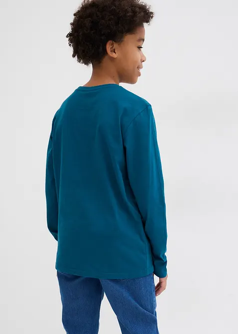 Maglia a maniche lunghe con cotone biologico (pacco da 3), bonprix