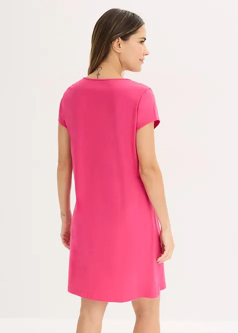 Camicia da notte corta in puro cotone, bonprix