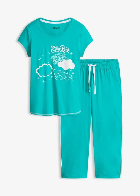 Pigiama corto in puro cotone biologico, bonprix