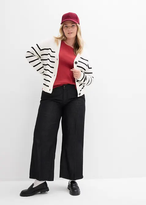 Maglia a costine con cotone biologico (pacco da 2), bonprix