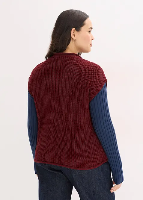 Gilet in maglia con tasche, bonprix