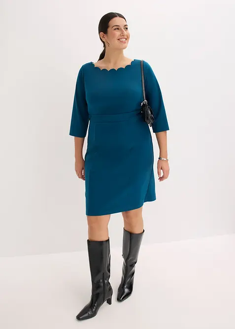 Abito a tubino in punto di Roma, bonprix