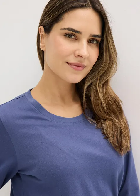 Pigiama in puro cotone (set 3 pezzi), bonprix