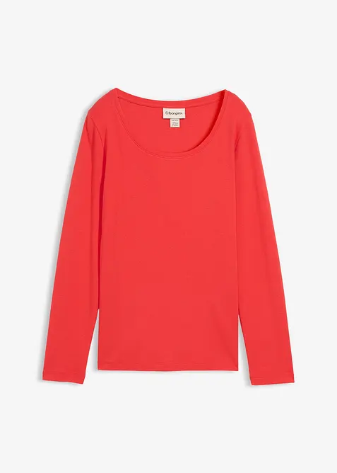 Maglia a maniche lunghe in puro cotone biologico, bonprix