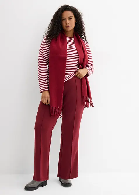 Pantaloni in felpa di misto viscosa morbido, bonprix