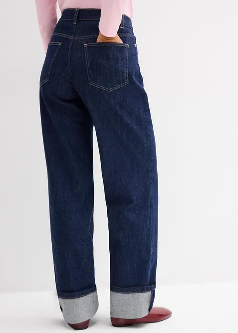 Jeans straight full length, vita media, bonprix
