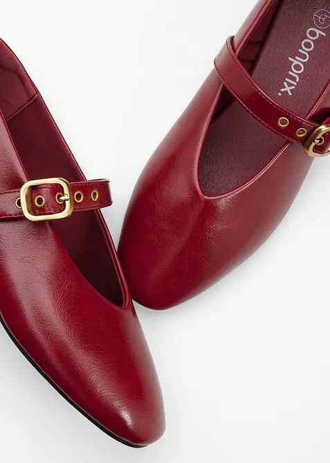 Ballerine con cinturino e fibbia a occhiello, bonprix