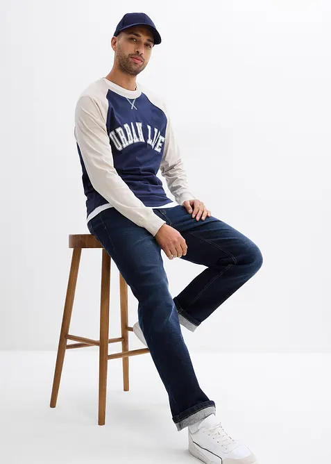 Maglia a maniche lunghe in puro cotone biologico, bonprix