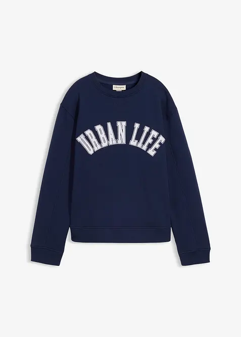 Felpa oversize in puro cotone, bonprix