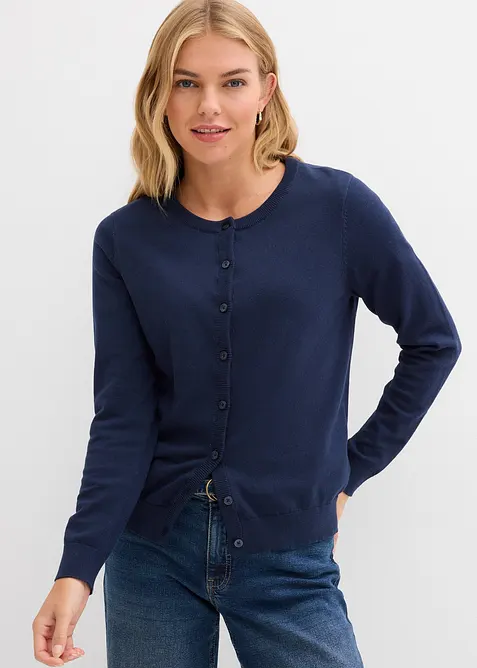 Cardigan in filato fine, bonprix