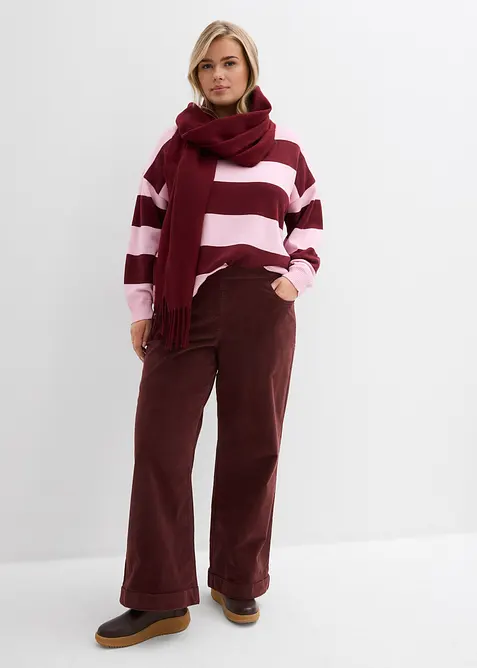 Maglione oversize in misto viscosa morbido, bonprix