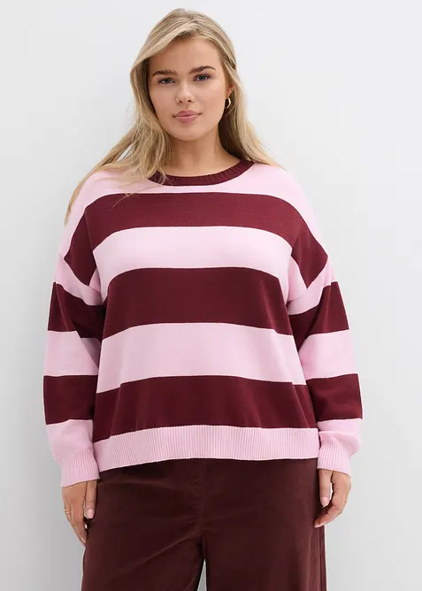 Maglione oversize in misto viscosa morbido, bonprix