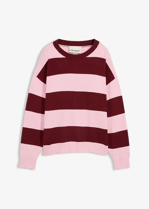 Maglione oversize in misto viscosa morbido, bonprix