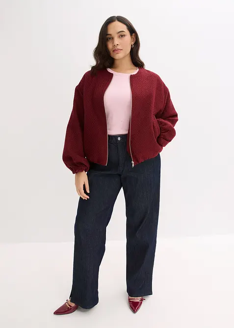 Bomber in boucl&eacute; morbido, bonprix