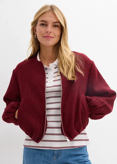 Bomber in boucl&eacute; morbido, bonprix