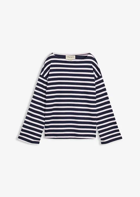 Maglia a maniche lunghe in puro cotone biologico, bonprix