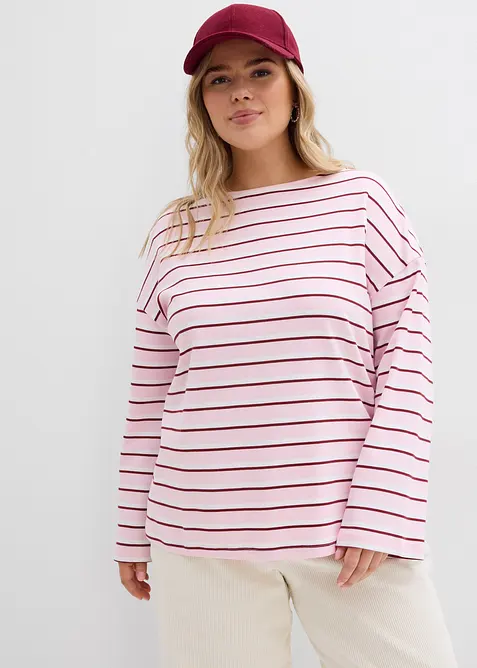 Maglia a maniche lunghe in puro cotone biologico, bonprix