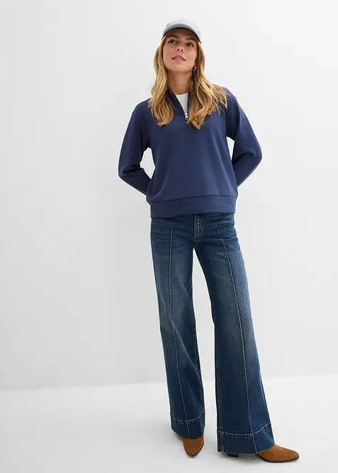 Felpa in misto viscosa morbido, bonprix