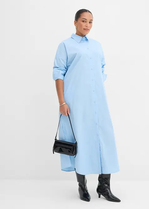 Abito chemisier in puro cotone, bonprix