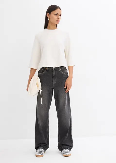 T-shirt in maglia oversize, bonprix