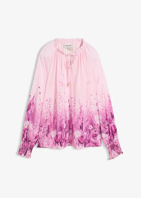 Blusa in misto seta, bonprix