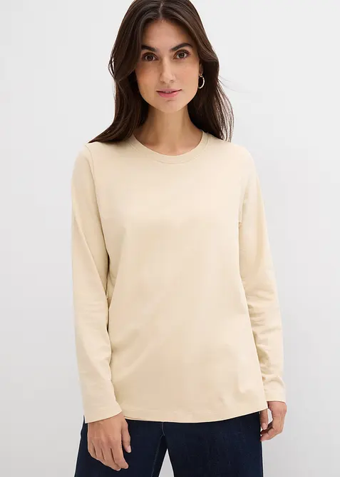 Maglia pr&eacute;maman / da allattamento in puro cotone biologico (pacco da 2), bonprix