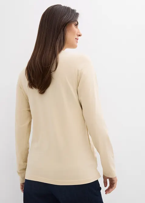 Maglia pr&eacute;maman / da allattamento in puro cotone biologico (pacco da 2), bonprix