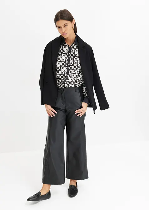 Pantaloni culotte in similpelle, bonprix