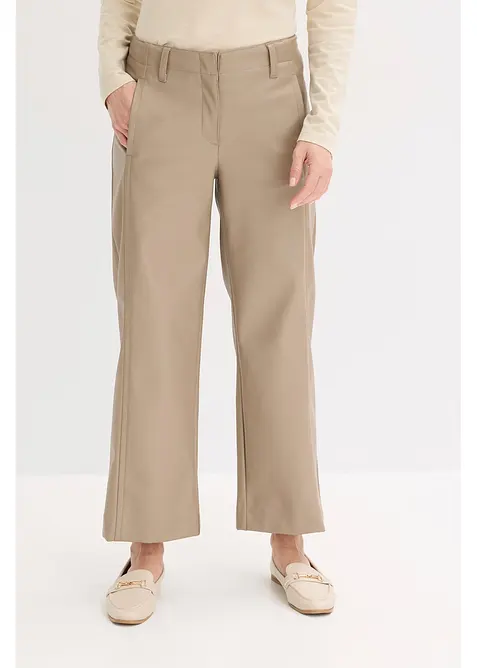 Pantaloni culotte in similpelle, bonprix