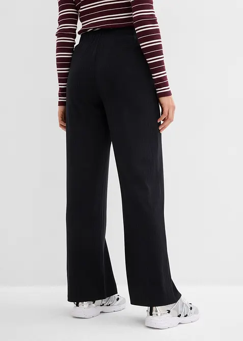 Pantaloni in jersey a coste (pacco da 2), bonprix