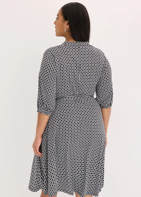 Abito di jersey con cintura da annodare, bonprix