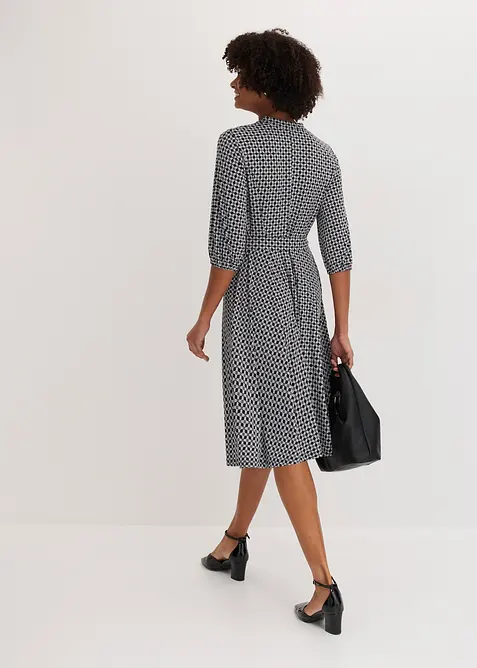 Abito di jersey con cintura da annodare, bonprix