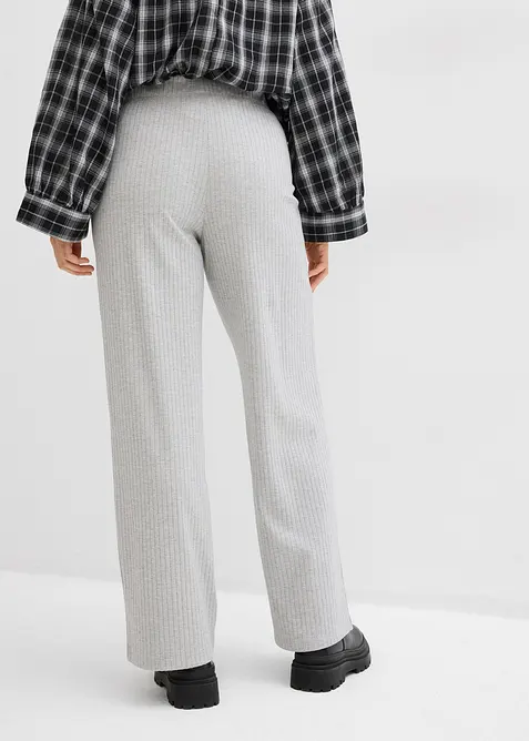 Pantaloni in jersey a coste (pacco da 2), bonprix