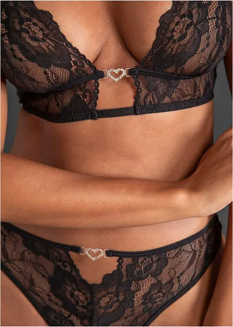 Bralette e perizoma ouvert (set 2 pezzi), bonprix