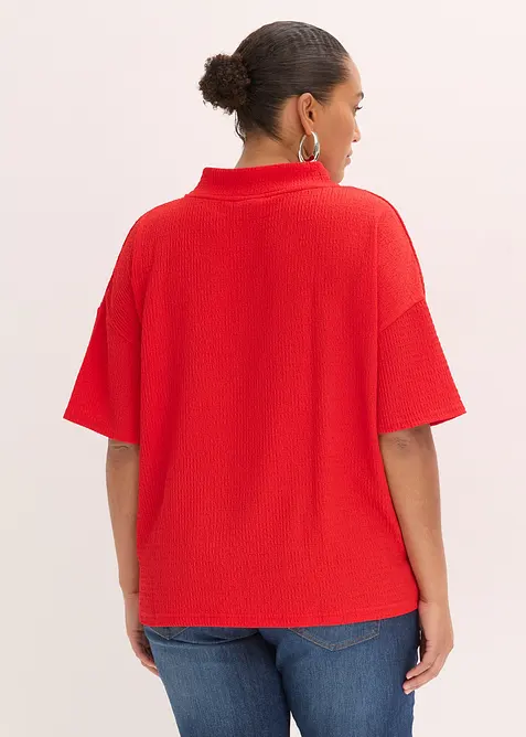 Maglia in cr&ecirc;pe strutturato, bonprix