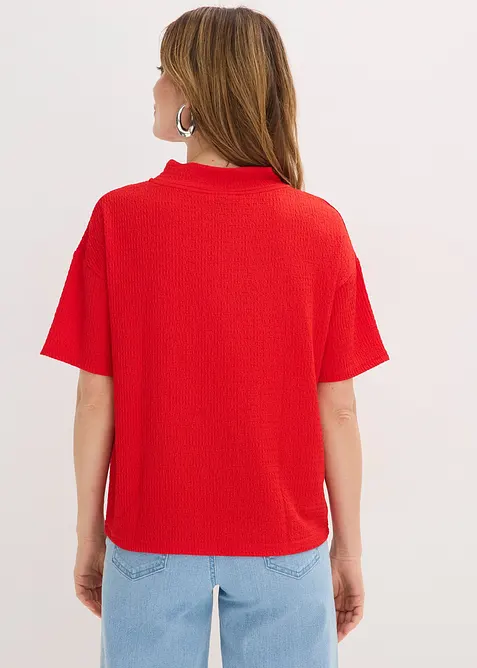 Maglia in cr&ecirc;pe strutturato, bonprix