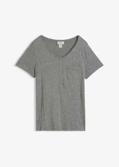 T-shirt con bottoni, bonprix