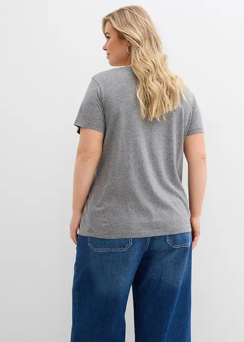 T-shirt con bottoni, bonprix