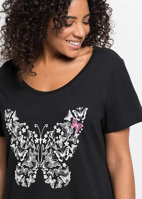 Camicia da notte corta in cotone biologico, bonprix