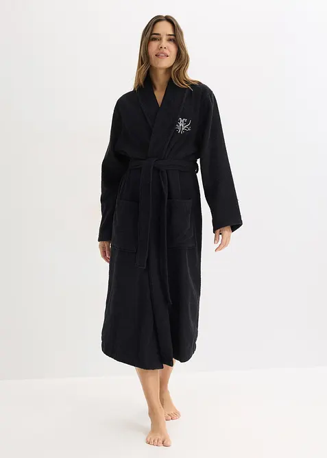 Accappatoio in spugna di puro cotone, bonprix